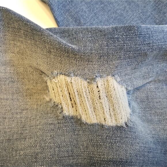 Faded Glory Skinny Stretch Patched Jeggings Comfortable Back Pockets Size 14 - Picture 10 of 12